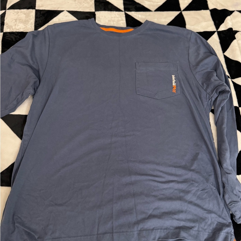 Timberland pro Men's Blue Long Sleeve Shirt